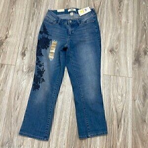Vintage America boho crop jeans size 26 NWT